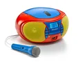 Produktbild: Karcher RR 5026 tragbares CD Radio - Bunte Kinder-Boombox mit CD-Player & Mikrofon