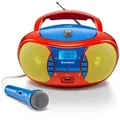 Produktbild: Karcher RR 5026 Boombox (UKW (FM), bunter, tragbarer CD-Player für Kinder mit UKW Radio, USB & Mikrofon) bunt