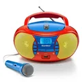 Produktbild: Kärcher Karcher RR 5026 tragbares CD Radio - bunte Boombox mit CD-Player, UKW Radio, USB & Mikrofon