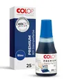 Produktbild: COLOP Premium Stempel-Farbe 801 blau, auf Wasserbasis, dermatologisch getestet, 25 ml Fläschchen