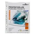 Produktbild: DURABLE Premium Prospekthülle DIN A4 Glasklar Transparent 80 Mikron PP (Polypropylen) Öffnung oben 11 Löcher 2677 50 Stück