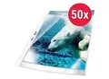 Produktbild: DURABLE Premium Prospekthüllen DIN A4 Glasklar Transparent 80 Mikron PP (Polypropylen) Öffnung oben 11 Löcher 2677 50 Stück