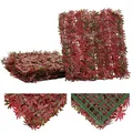 Produktbild: Mendler Wandfliese HWC-L78, Sichtschutz Windschutz Verkleidung für Terrasse/Balkon, 4X je 50x50cm = 1m² - Ahorn rot