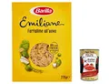 Produktbild: 20x Barilla Pasta all' Uovo Le Emiliane Farfalline, Pasta mit Ei 275g+Polpa 400g