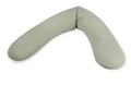 Produktbild: Theraline Das Original Schwangerschaftskissen & Stillkissen 190cm – Seitenschläferkissen Stillkissen Perlen – inkl Stillkissenbezug Salbei Musselin