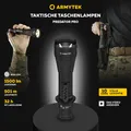 Produktbild: Helle LED Taktische Taschenlampe Armytek Predator Pro Weißem Licht 1500 lm 501 m