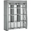 Produktbild: Homcom Stoffschrank,, Hellgrau, Metall, 43x162.5x125 cm, Schlafzimmer, Kleiderschränke, Stoffschrank
