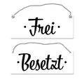 Produktbild: Toilette ist besetzt bzw. frei Wendeschild mit Kordel Schild Türschild Kloschild