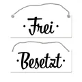 Produktbild: Toilette ist besetzt bzw. frei Wendeschild mit Kordel Schild Türschild Kloschild