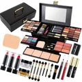 Produktbild: Makeup Kit for Women Girls,Schminke Set Frauen, All in One Makeup Kit,mit Kosmetikpinsel, Lippenstift, Lidschattenpalette, Rouge, Glitzer-Gel in Rosa, lustiger Reise-Schminkkoffer für Mädchen