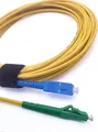Produktbild: Elfcam - 3m Glasfaser-Kabel LC/APC auf SC/UPC Stecker für FRITZ!Box, Simplex 9/125µm OS2 Patchkabel, Lichtwellenleiter LSZH (3M)