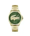 Produktbild: Lacoste Uhr mit DREI-Zeiger-Quarzwerk für Herren Kollektion LE Croc mit Goldfarben Edelstahlarmband - 2011394