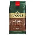 Produktbild: Jacobs Kaffeebohnen Café Crema Intense, intensiv mit Kakao- & Nussnote, geröstet in Bremen, Intensität 7/10, Kaffee ganze Bohnen, 1 kg
