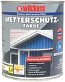 Produktbild: Wilckens Wetterschutzfarbe seidenglänzend, 750 ml, RAL 9010 Reinweiß