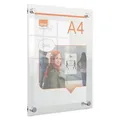Produktbild: 2 bis 20x nobo Acryl-Plakatrahmen Premium Plus, DIN A4, glasklar BIS 16% RABATT