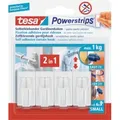 Produktbild: tesa Powerstrips Gardinenhaken weiß