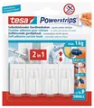 Produktbild: tesa Powerstrips selbstklebende Gardinenhaken bis 1kg ablösbar weiß 4 Stück