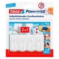 Produktbild: tesa Gardine Klebehaken für max. 1,0 kg, 1,4 x 3,4 cm, 4 St.