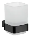 Produktbild: Emco loft Glashalter Wandmontage - Schwarz/Satiniert - 052013300