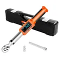 Produktbild: VEVOR digitaler Drehmomentschlüssel Set mit 3/8 Zoll Antrieb (6,7–135 Nm) 72 Zähne ±2% präziser elektronischer Drehmomentschlüssel mit voreingestelltem Wert & LED-Benachrichtigung Autoreparatur