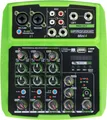 Produktbild: Pronomic Mini4 USB-Mischpult - USB-betriebener 4-Kanal Mixer - 2 Kanäle mit Combobuchsen - Stereo-Eingang - Medienplayer/-recorder mit Bluetooth und USB - Audio-Interface - Grün
