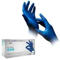 Produktbild: Style Blueberry Nitrilhandschuhe, puderfrei, dunkelblau 01183-L , 1 Packung = 100 Stück, Größe L