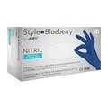 Produktbild: AMPRI Nitrilhandschuhe, dunkelblau, 100 Stück/Box, Größe L, puderfrei, Style blueberry by Med-Comfort: Nitril Einmalhandschuhe, Einweghandschuhe in den Größen XS, S, M, L, XL