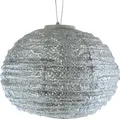 Produktbild: LUMIZ Lampion Solarlampe Round 30 Lace Silver silberfarben Ø 30 cm - Tyvek®