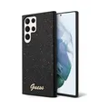 Produktbild: Guess Hülle PC/TPU Glitter Flakes Metal Logo Schwarz – Galaxy S24 Ultra