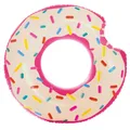 Produktbild: Schwimmreifen 107x99cm Donut pink weiss mit Biss aufblasbar Wasserspielzeug