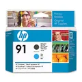 Produktbild: HP C9460A 91 Druckkopf matt schwarz und cyan