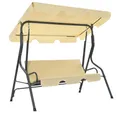 Produktbild: vidaXL Hollywoodschaukel Hollywoodschaukel Cremeweiß 170×110×153 cm, 1 tlg.