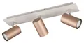 Produktbild: TRIO Leuchten MARLEY Strahler Deckenlampe 3-flammig Braun Grau Metall B 48 cm