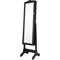 Produktbild: Costway Schmuckschrank mit Ganzkörperspiegel für Make-Up Schwarz