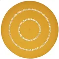 Produktbild: TEPPICH geflochten rund mit Häkel-Muster 150 cm