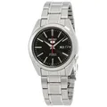 Produktbild: Seiko 5 Herren Automatik Uhr SNKL45K1 schwarzes Zifferblatt silber Edelstahl 30M