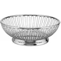 Produktbild: Obstkorb rund – Drahtdesign, Ø 24 cm, H 8,5 cm, Metall silber, auch als Brotkorb