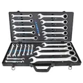 Produktbild: HASKYY Ratschenschlüssel Set Ring Maul Schlüssel Satz 6-32mm Werkzeug 22 tlg im Koffer