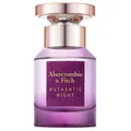 Produktbild: Abercrombie-Fitch Damenduefte Authentic-Night-WomanEau de Parfum Spray 30 ml (1.466,67 € / 1 l)