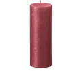 Produktbild: BOLSIUS KERZE STUMPENKERZE RUSTIK SHIMMER 190x68 MM ROT NEU OVP