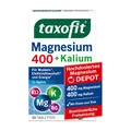 Produktbild: taxofit Magnesium 400 + Kalium Tabletten als Nahrungsergänzungsmittel mit 30 Stück für Ihre tägliche Mineralstoff-Versorgung