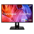 Produktbild: Viewsonic ColorPro VP2768A 68,6 cm (27 Zoll) Fotografen Monitor mit Kalibrierfunktion (WQHD, IPS mit Delta E<2, 100% sRGB, HDMI, DP, RJ45, USB-C, Höhenverstellbar, 5 Jahre Austauschservice) Schwarz