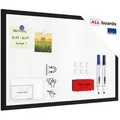 Produktbild: ALLBoards Magnetisches Whiteboard mit schwarzen Holzrahmen 60x40cm