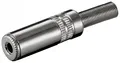 Produktbild: Klinkenkupplung - 3,5 mm, 3-polig, Stereo, Silber
