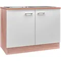 Produktbild: FlexWell Spülenunterschrank, Weiß, Sonoma Eiche, Kunststoff, 100x85x57 cm, Made in Germany, individuell planbar, Küchen, Küchenmöbel, Küchenschränke, Küchenunterschränke
