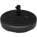 Produktbild: Outsunny Sonnenschirmständer bis 35 kg befüllbar Schirmständer, Rund Schirmhalter, Schirmgewicht, Ständer für Sonnenschirm Ø38/48 mm, für Balkon, Terasse, Garten, Schwarz