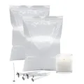 Produktbild: Spetebo Paraffinwachs weiß unparfümiert hochwertig mit 20 Dochten - 2kg - Wachs Granulat geruchsneutral zum Schmelzen und Herstellen von Kerzen - Paraffin Kerzenwachs zum Gießen DIY Kerzenherstellung