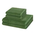Produktbild: Vossen - 4 teiliges Frottier-Set - Vegan Life (2 X Handtuch 2 X Duschtuch im Set) - 580 g/m2 - Baumwolle - Frottee - saugstark - weich und flauschig - Clover