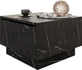 Produktbild: MIRJAN24 Couchtisch Moon 60x60, Wohnzimmer Kaffeetisch mit Stauraum, Gasdruckfeder (Farbe: Marmor Black Royal)