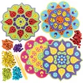 Produktbild: Baker Ross FE840 Rangoli Pailletten-Bastelsets. Basteln Sie Ihre eigenes Kunst-Set, kreative Aktivitäten für Kinder, dekorieren Sie Ihre eigenen Kunst- und Bastelprojekte, 4 Stück